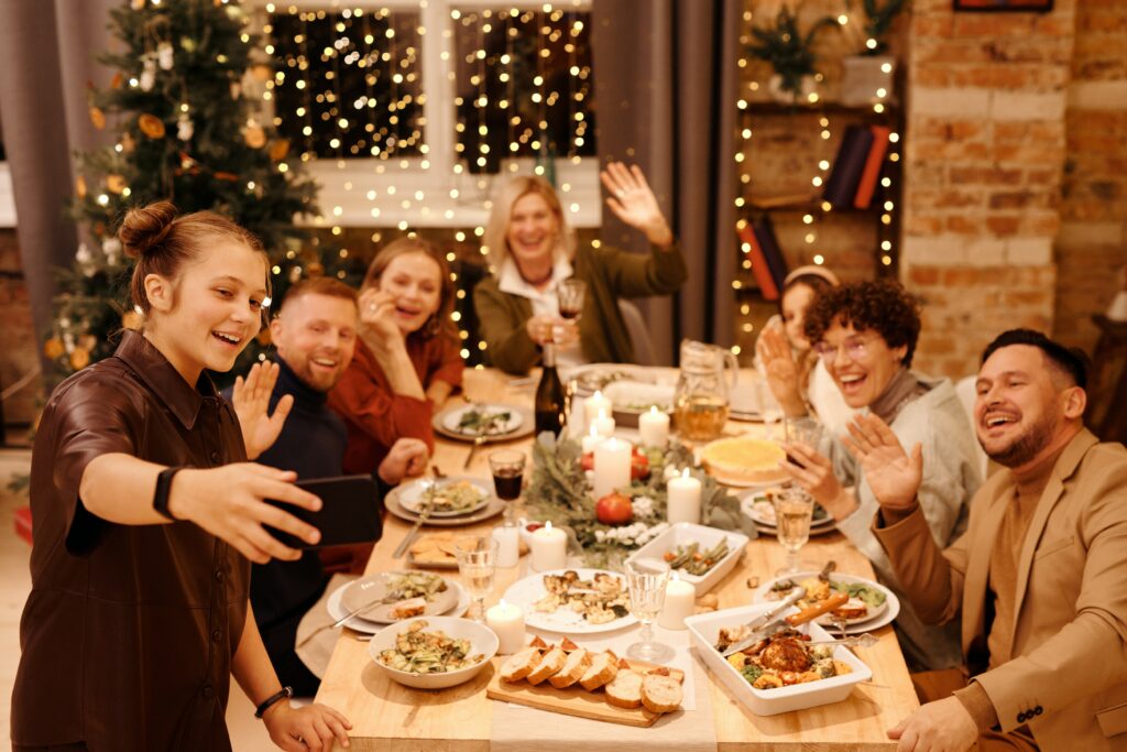 Family holiday photo