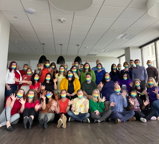 The Skyway Behavioral Health Team celebrating Pride