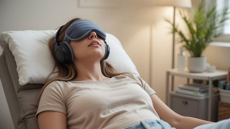 Woman in Spravato Treatment Chair